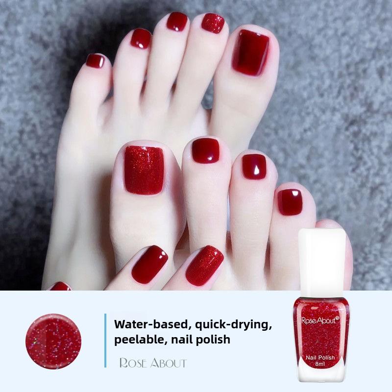 Летний маникюр, без выпечки, стойкий и быстросохнущий, на водной основе, без запаха, рвущийся, прозрачный как лед нюдовый лак для ногтей